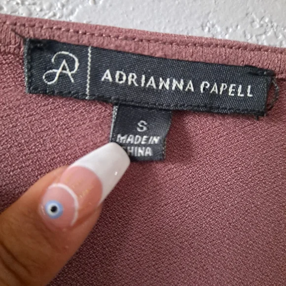 Adrianna Papell Mauve Wrap Blouse - Picture 5 of 6